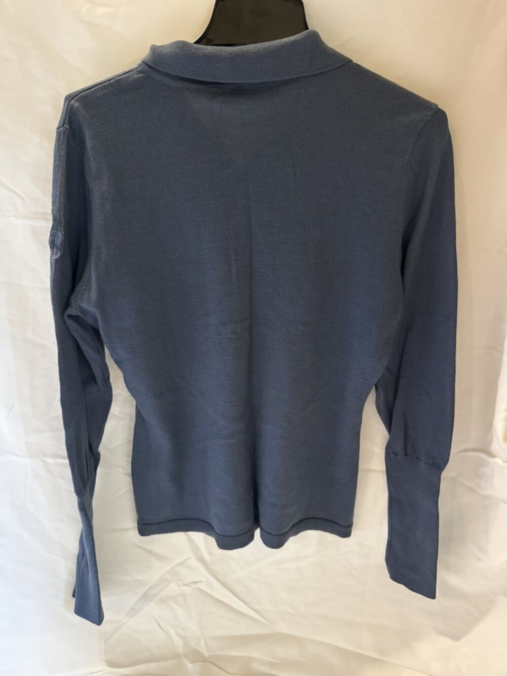 PS of Sweden Haley Fine Knit Dim Blue Merino NWT